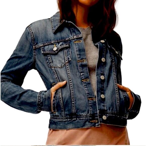 Aritzia Talula Women’s XSmall Denim Jean Jacket XS Extra Small - Picture 10 of 12